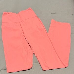 Halara High Waisted Back Pocket Plain Slight Flare Leggings